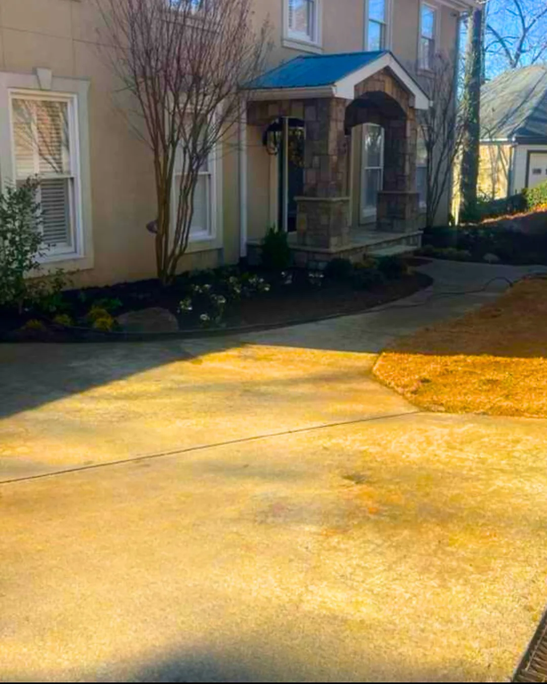 Front Porch Entrance And Retaining Wall 2