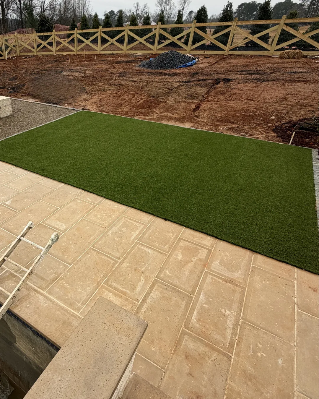 Outdoor Hardscape Pool Deck