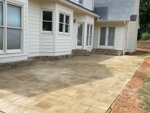Belgard paver patio and steps in Alpharetta, GA