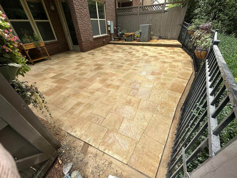Pavers patio with Belgard Origins 12 in Alpharetta, GA